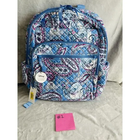 Vera Bradley Disney Cinderella Paisley XL Campus Backpack NWT Vera Bradley Disney Cinderella Paisley XL Campus Backpack  main image 3